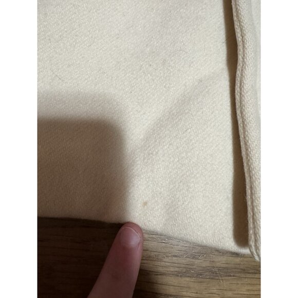 J.Crew Wool Pea Coat Women Size TM Ivory Cream Double Breasted Classic City READ - Picture 7 of 15